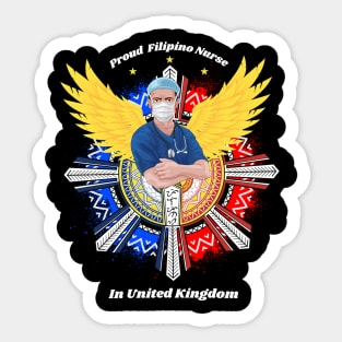 Filipino Nurse from United Kingdom Sticker